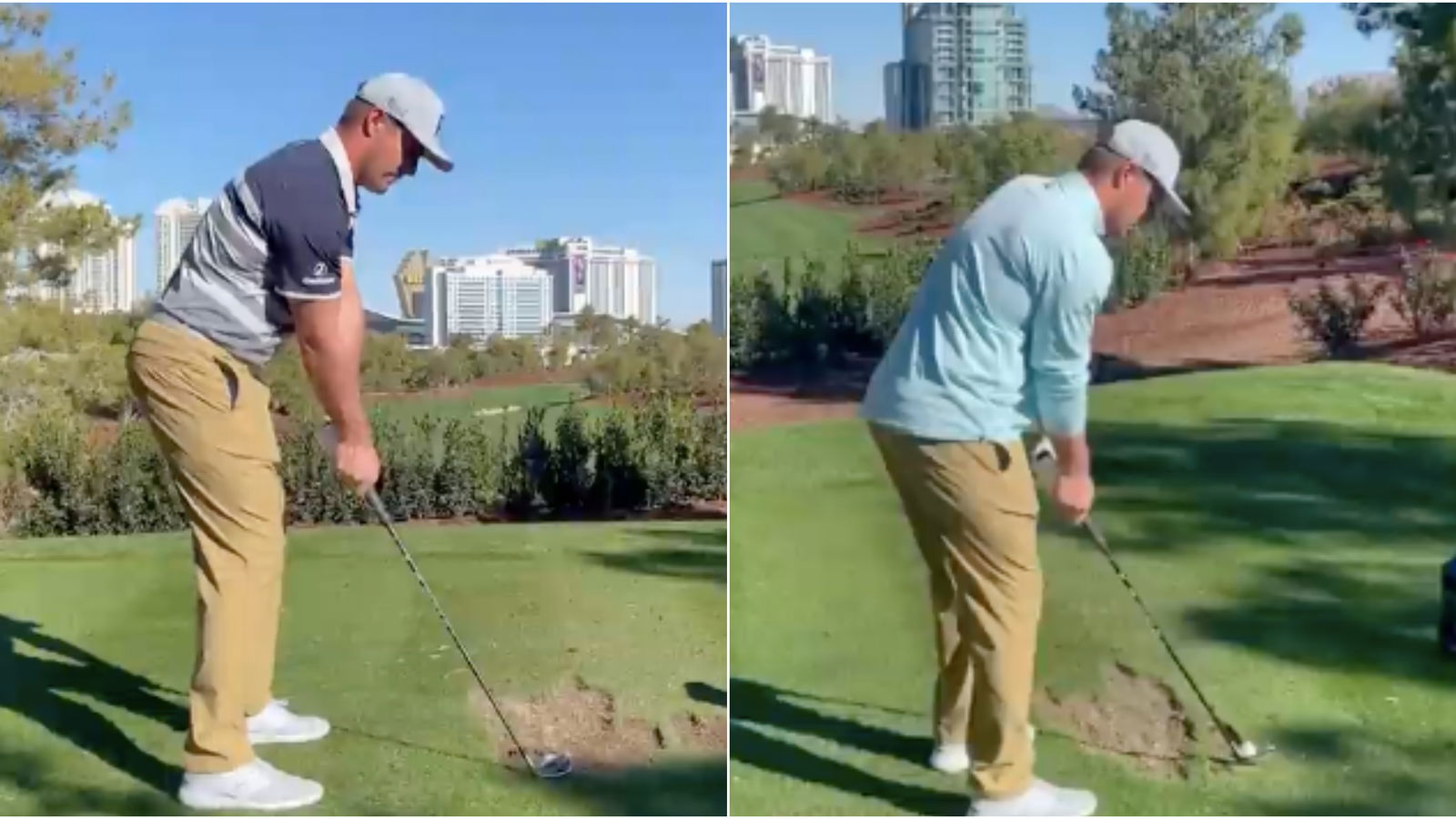 Bryson DeChambeau PRACTISES HARD ahead of The Match with Brooks Koepka
